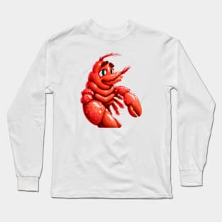 Cute Lobster Drawing Long Sleeve T-Shirt